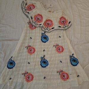 Anthropologie Tracy Reese One Shoulder Dress Floral XS NEW